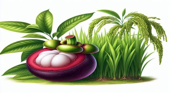 Mangosteen Peel Extract Helps Rice Grow and Fights Plant Disease
