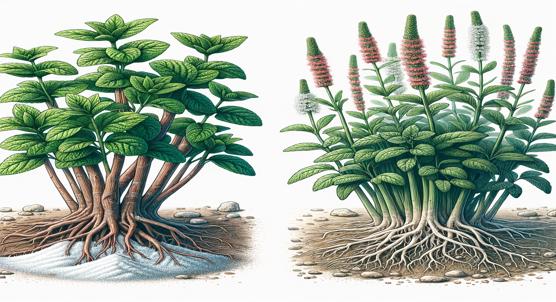 How Two Types of Licorice Plants Withstand Salt Stress