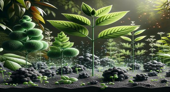 Boosting Plant Growth with Carbon Materials: Shape Matters
