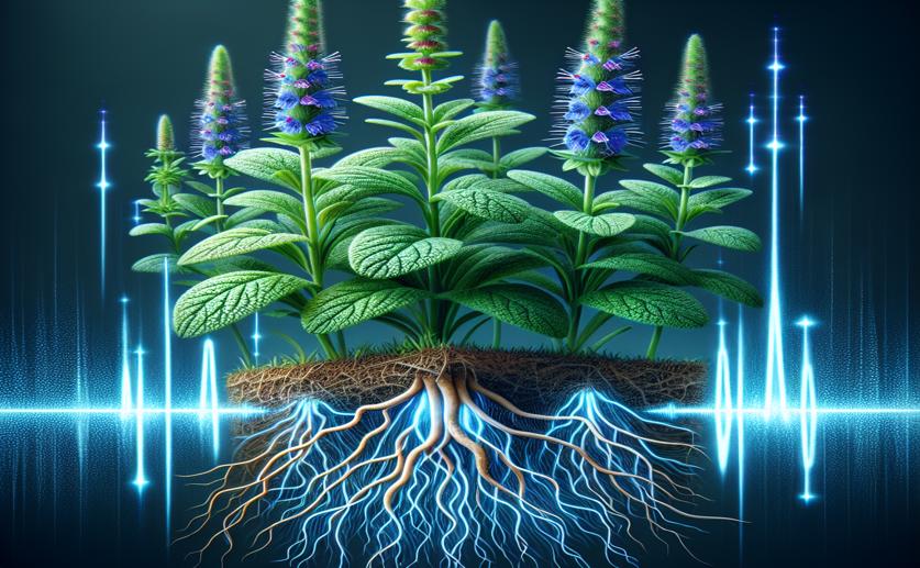 Gamma Rays Limit Root Growth but Cause Leaf Patterns in Salvia Plants
