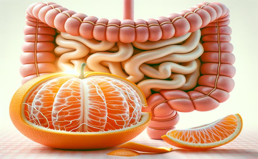 Navel Orange Peel Fiber Reduces Gut Inflammation via Key Cellular Pathways