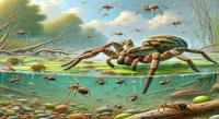 Shrinking Freshwater Habitats May Change Diets of Common Wolf Spiders