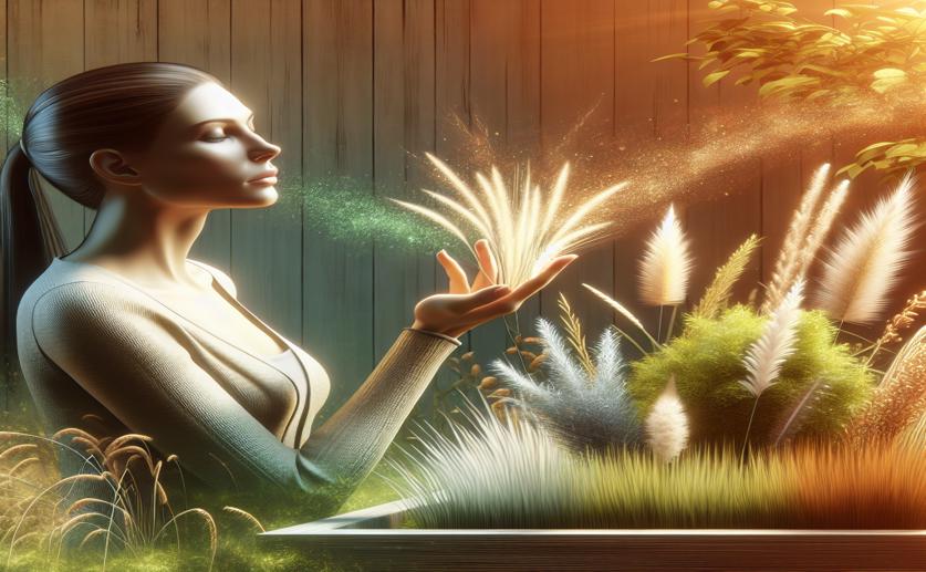 How Touching Decorative Grass Benefits Women's Health and Mind