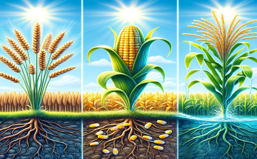 How Wheat, Corn, and Rice Plants React Differently to Putrescine Treatment