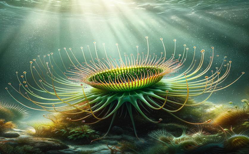 Unique Structure and Sunlight Efficiency of the Underwater Form of Sundew Plants