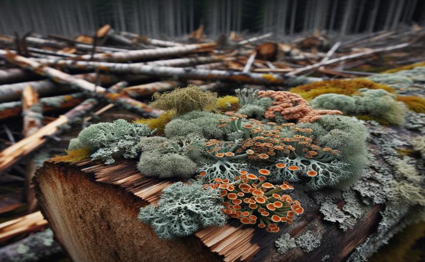 Delayed Impact of Habitat Loss on Lichens Living in Deadwood