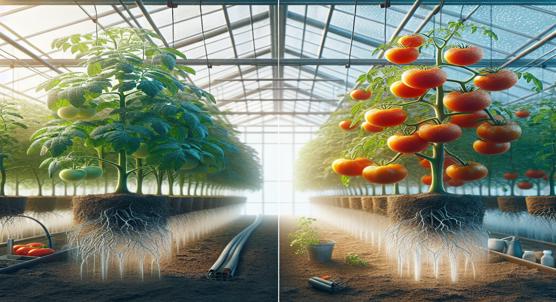 How Covering Soil Affects Tomato Growth in Greenhouses