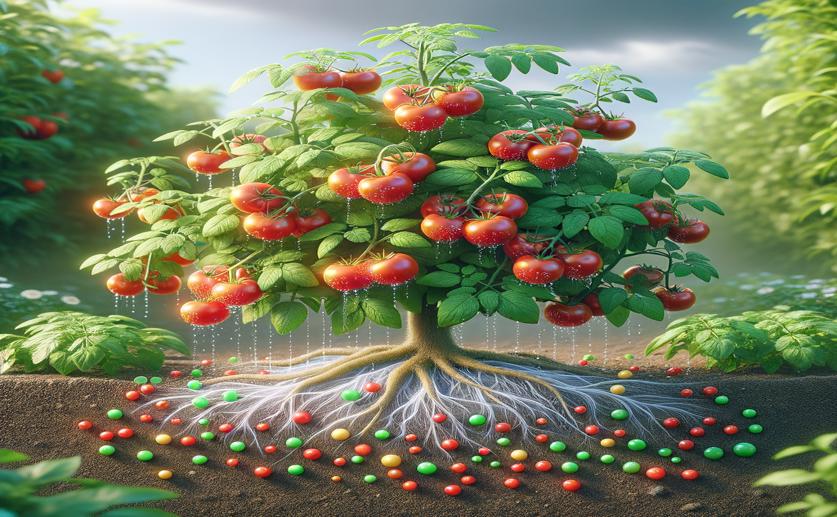 Innovative Hydrogel Fertilizer Enhances Tomato Growth and Water Retention