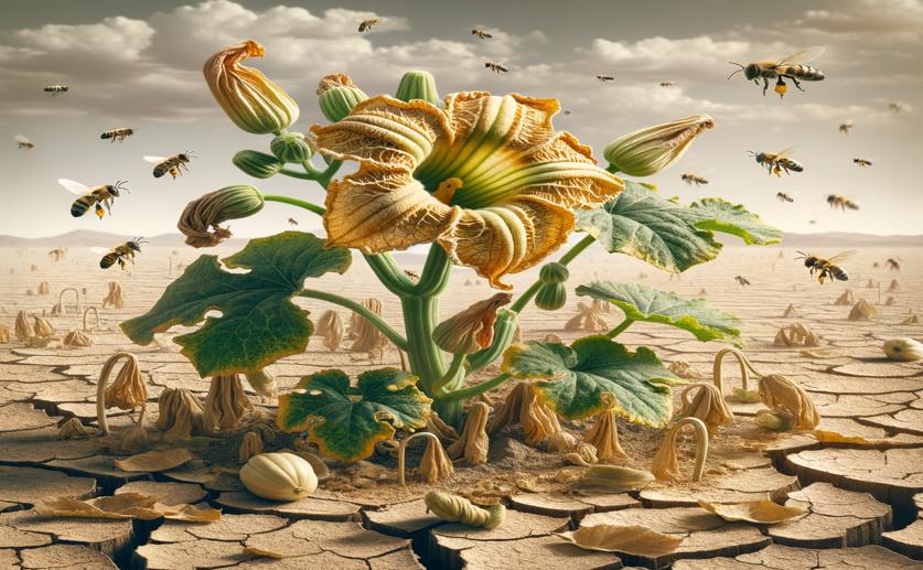 Drought Conditions Limit Pollen in Bee-Pollinated Squash