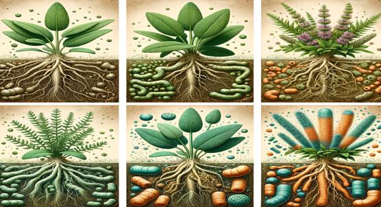 Microbial Diversity in the Root Zone of Sage at Different Growth Stages