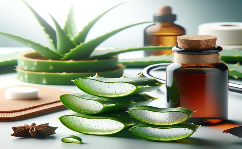 Aloe Vera and Cinnamon Oil Gel for Healing Wounds with Antibacterial Benefits