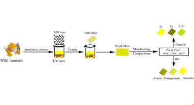Eco-Friendly Extraction and Use of Yellow Curcumin Dye for Silk Coloring