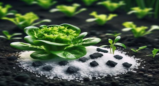 Growing Lettuce in Salty Soil with Charcoal Additives