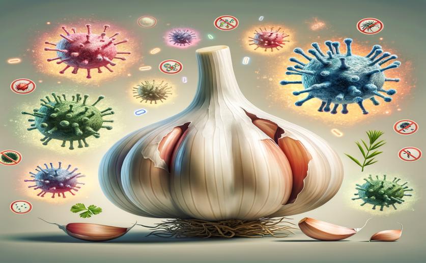 How Garlic Compound Fights Harmful Bacteria
