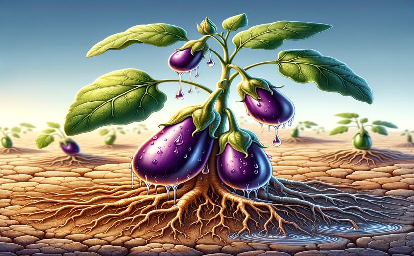 How Eggplant Plants Cope with Water Stress and Boost Antioxidants