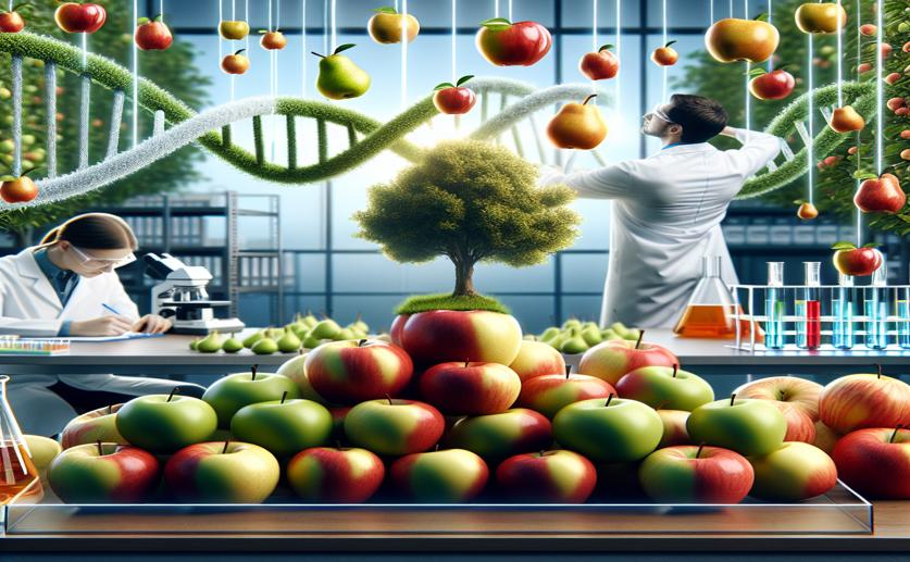 Creating New Apple Varieties by Cross-Breeding with Pear Genes