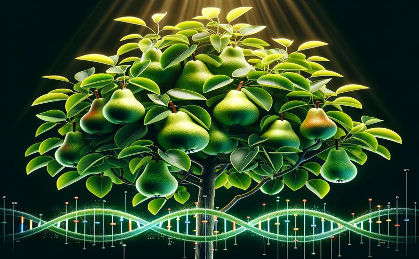 Mapping Pear Growth Genes and Boosting Greenness Through Chloroplast Growth