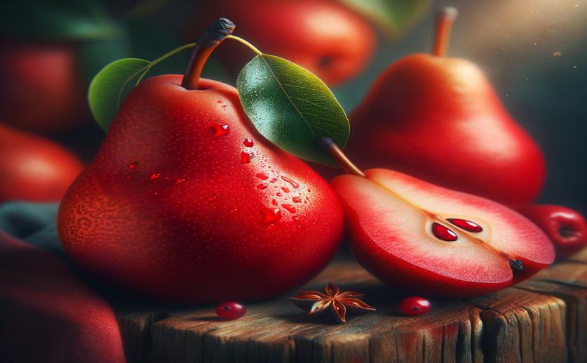 How Red-Skinned Pears Get Their Color: The Activator-Repressor Loop Explained