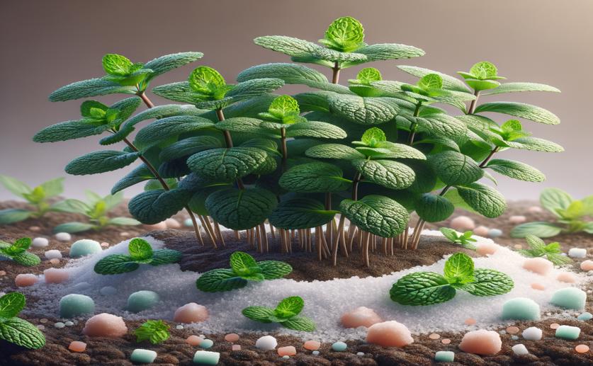 Cinnamic Acid Nanocomposites Help Peppermint Thrive in Salty Conditions