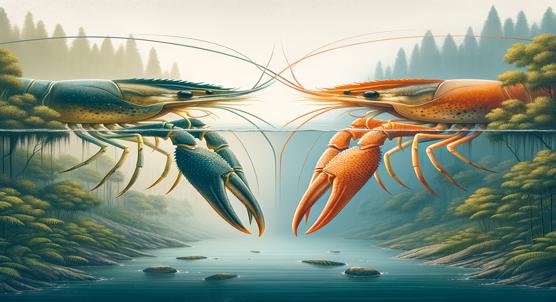 Size Differences in Freshwater Prawn Claws Found in Lake and River System
