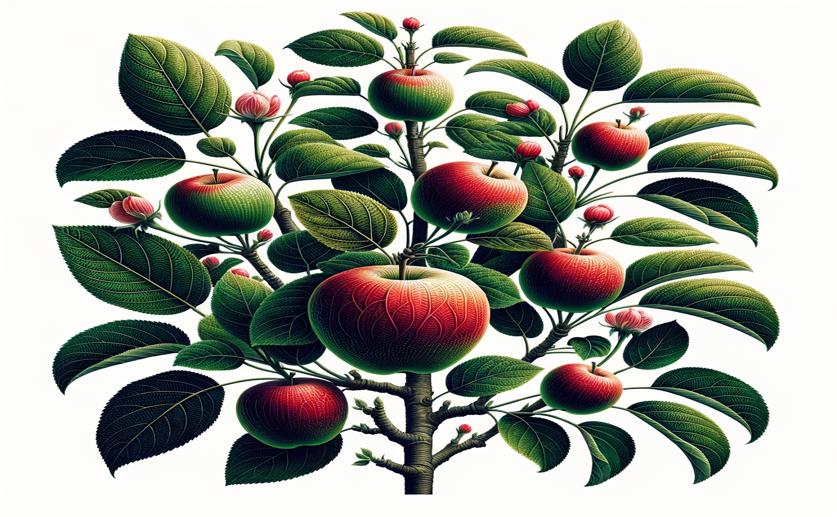 How Sugar Attachment Affects Apple Plant Shape and Stress Resistance