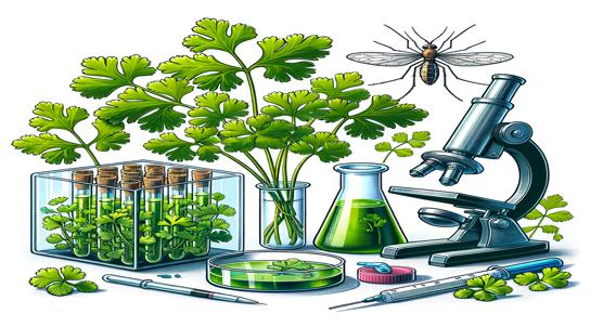 Testing the Antimalarial Effectiveness of Cilantro Leaf Extract in Living Models