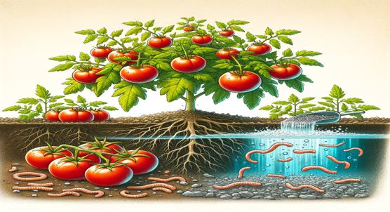 Using Worms to Clean Wastewater Helps Tomato Growth and Reduces Metal Absorption
