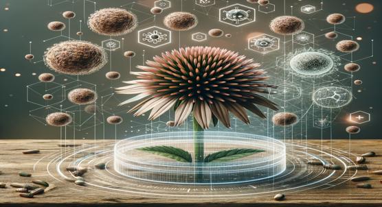 Complete Genome Sequences of Two Viruses Found in Echinacea Seeds