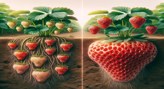 How Calcium and Nitrogen Affect Strawberry Size and Firmness