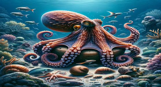 What Octopuses Eat When They Settle Down: Insights from DNA Analysis