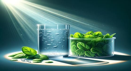 Clean Water Using Sunlight and Spinach-Based Filter