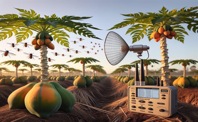 Using Harmonic Radar to Track Queensland Fruit Flies in Papaya Fields