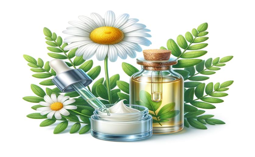 Chamomile Oil and Plant Gel Treatments for Eczema