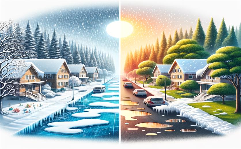 How Land Patterns Affect Neighborhood Air Temperatures in Winter and Summer