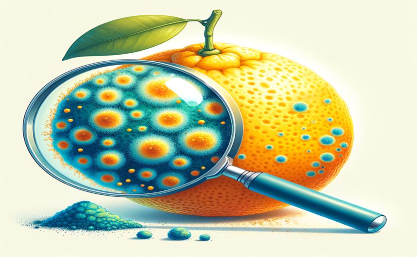 Studying Light Behavior in Citrus Infected by Blue Mold