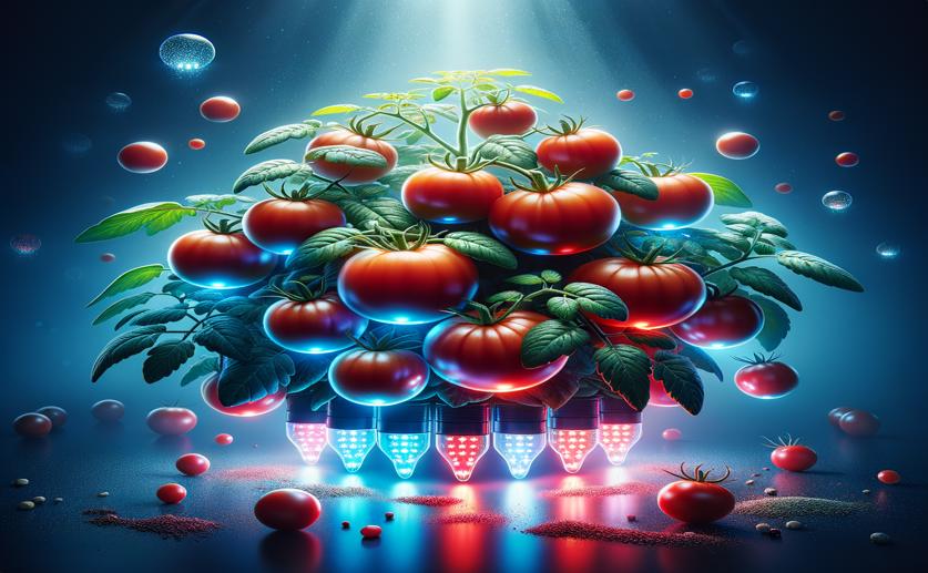 Better Tomato Growth and Nutrients with Inside-the-Plant LED Lighting