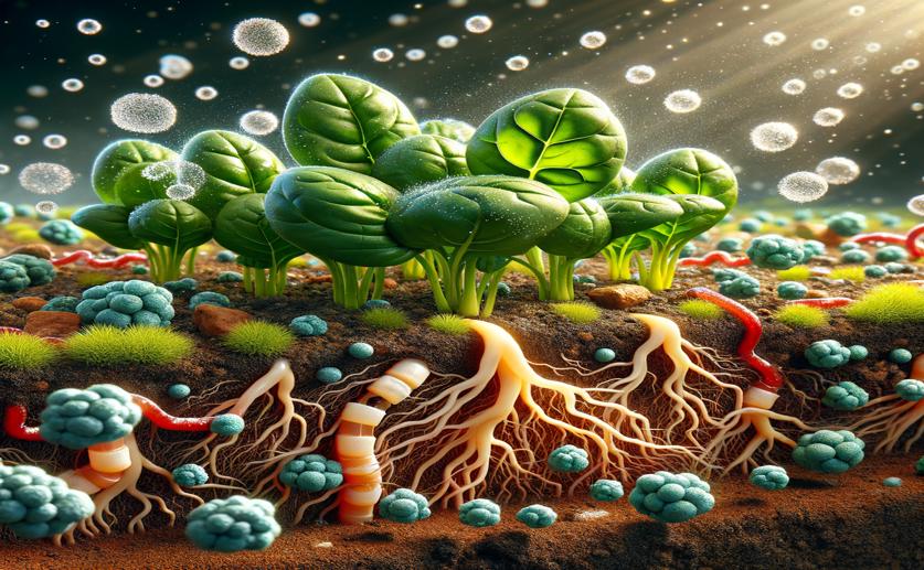 How Adding Biochar Helps Bacteria Boost Nutrients in Spinach Grown with More CO2