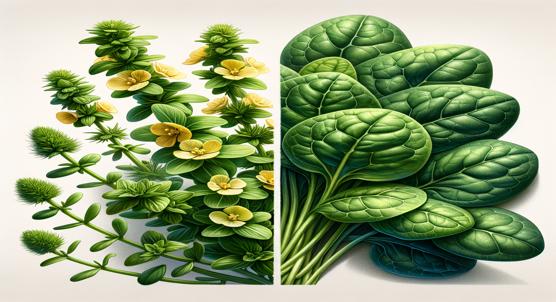 Comparing Oxalic Acid Levels in Different Parts of Purslane and Spinach