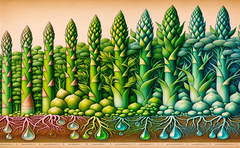 How Asparagus Plants React to Different Levels of Salt Stress: A Detailed Study