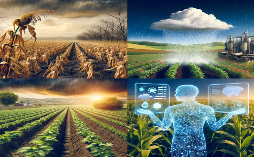 How Rain Extremes Affect Crop Production and Predicting Future Trends with AI