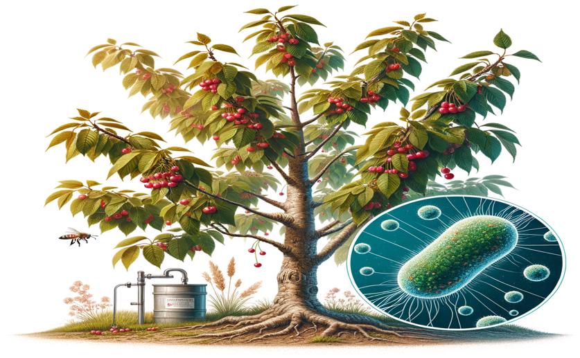 Understanding How a Harmful Bacterium Affects Sweet Cherry Trees