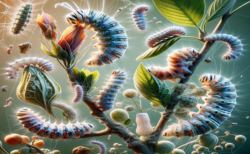 Gut Microbiome Analysis in Caterpillars Eating Different Plants