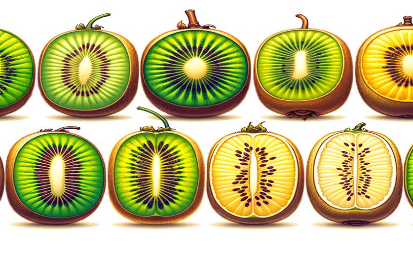 Understanding Key Genetic Traits in Different Kiwi Fruit Varieties