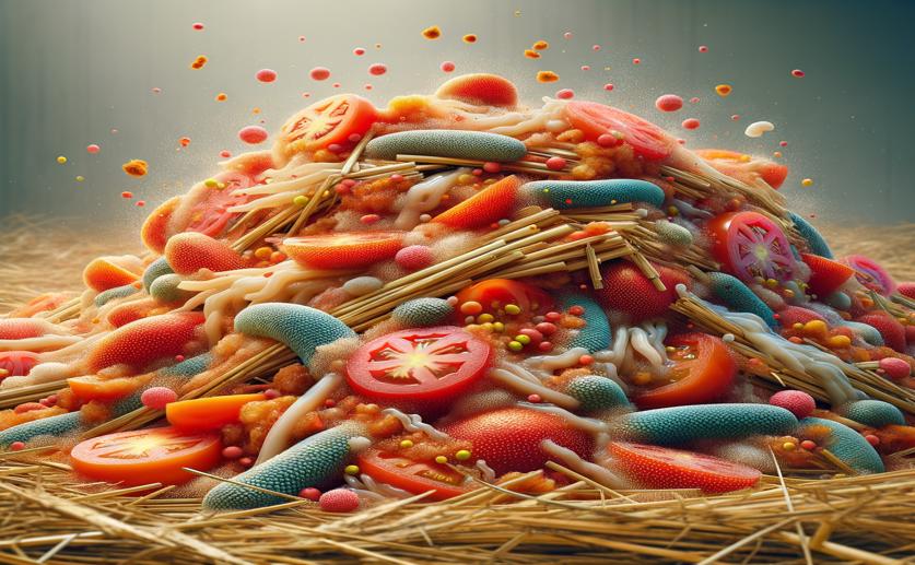 How Fermented Tomato Straw Affects Nutrients and Bacteria