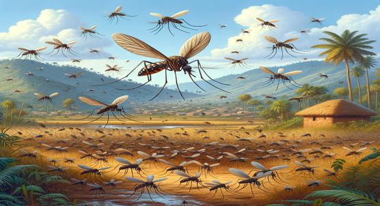 Behavior of African Malaria Mosquito Swarms in Uganda