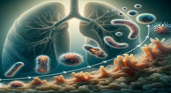 How Lung Infection Microbes Change Over Time