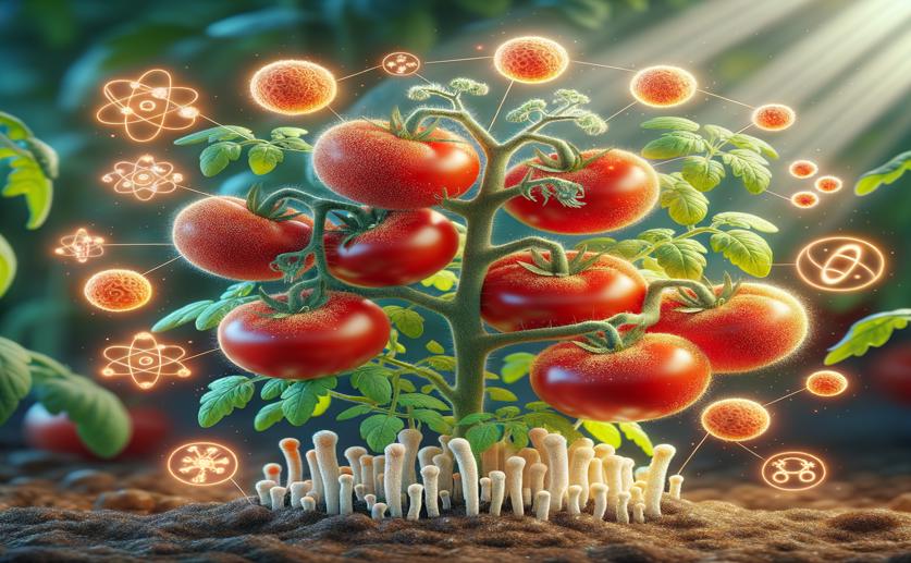 Tomato Plant Defense Boosted by Fungus through Improved Antioxidants